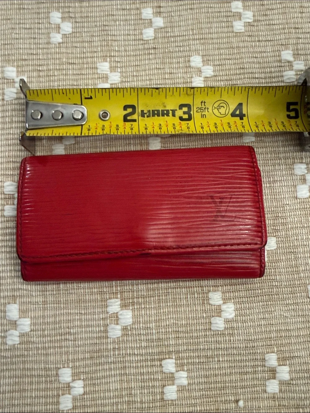 Louis Vuitton Red Epi Leather 4‎ Key Holder Wallet Organizer M63827